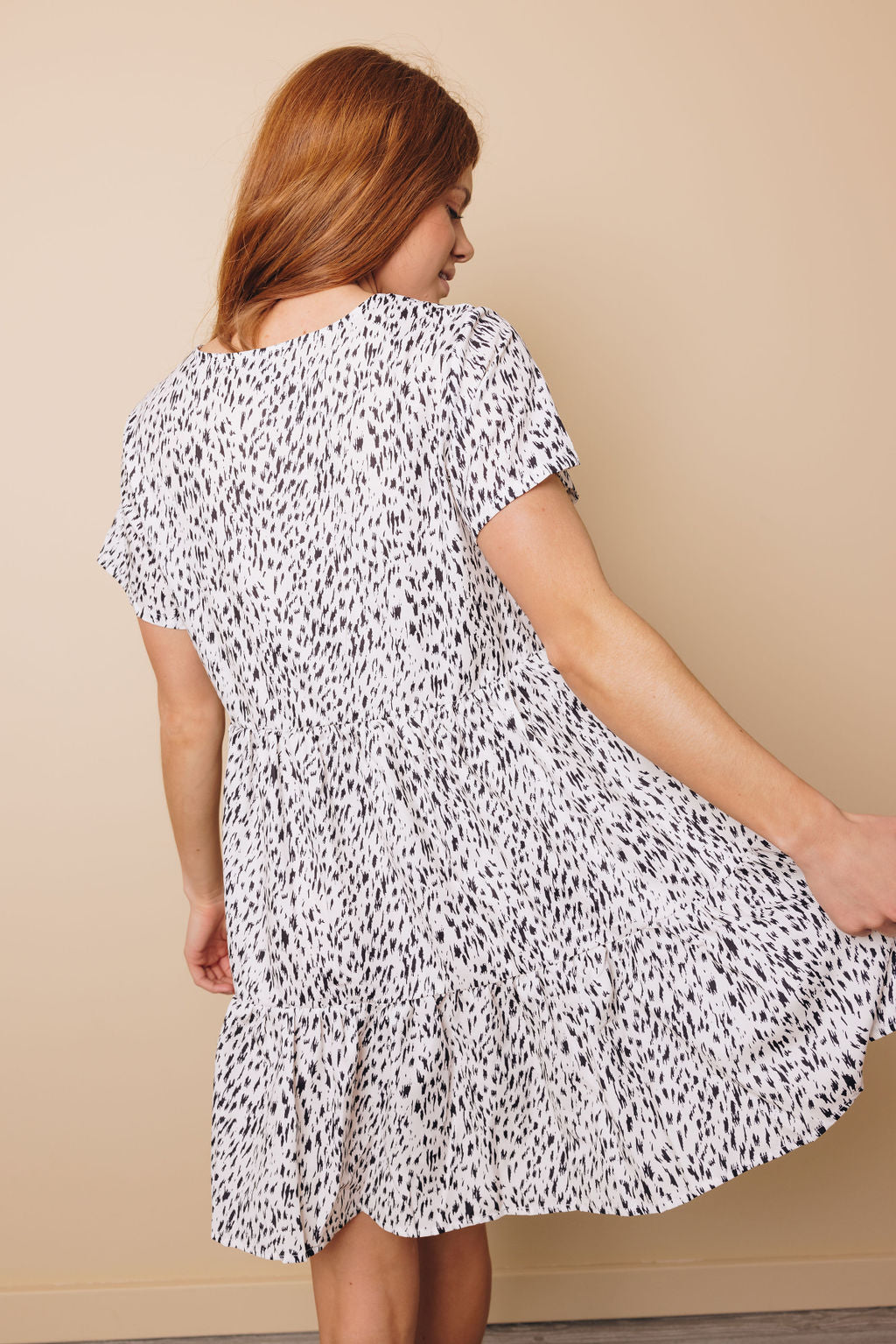 Delphine Ditsy Print Babydoll Dress-UHXSW-SMALL-Urbanheer