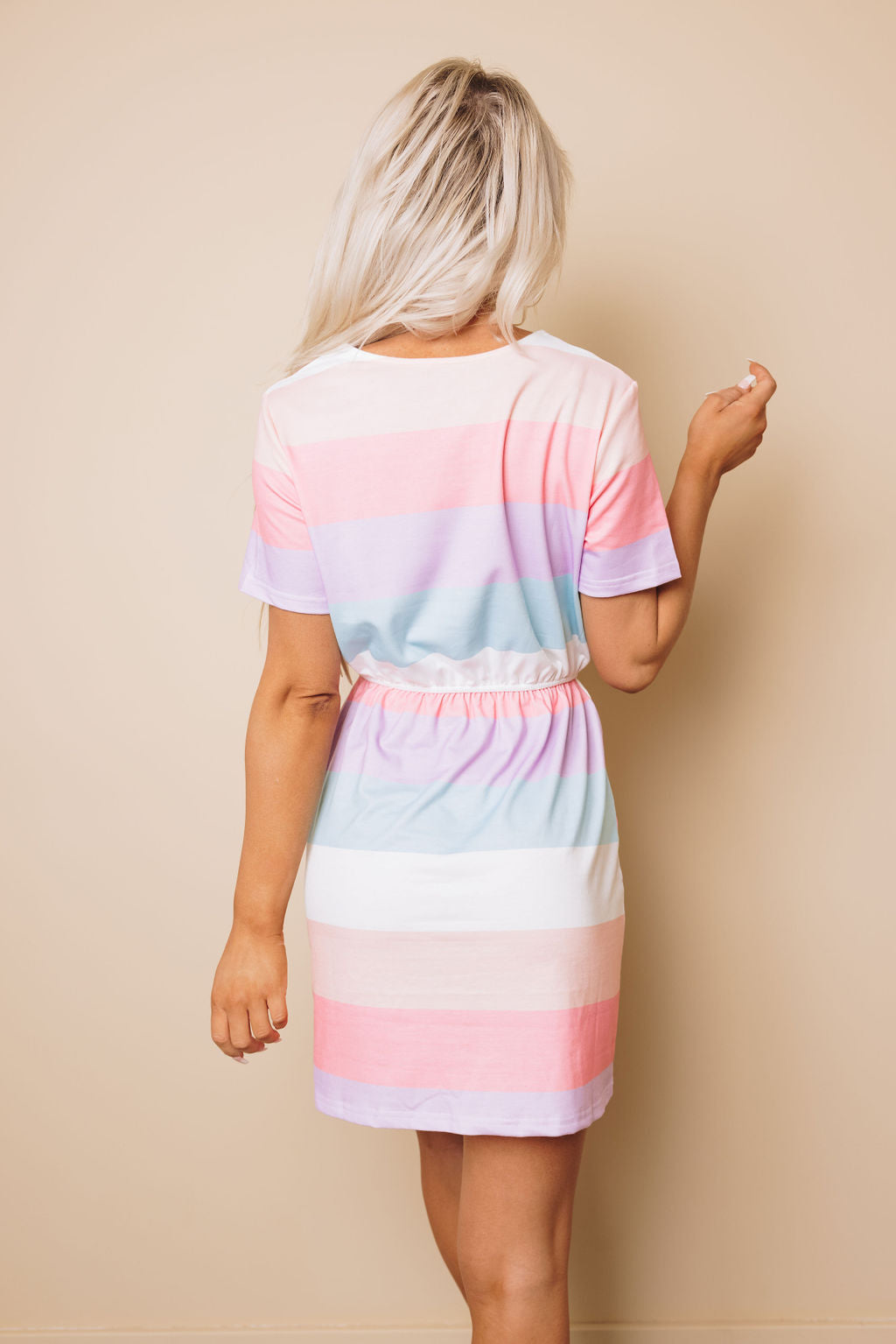Murray Striped T Shirt Dress-UHXSW-SMALL-Urbanheer
