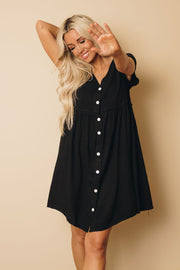 Josey Empire Waist Dress-UHXSW-BLACK-SMALL-Urbanheer