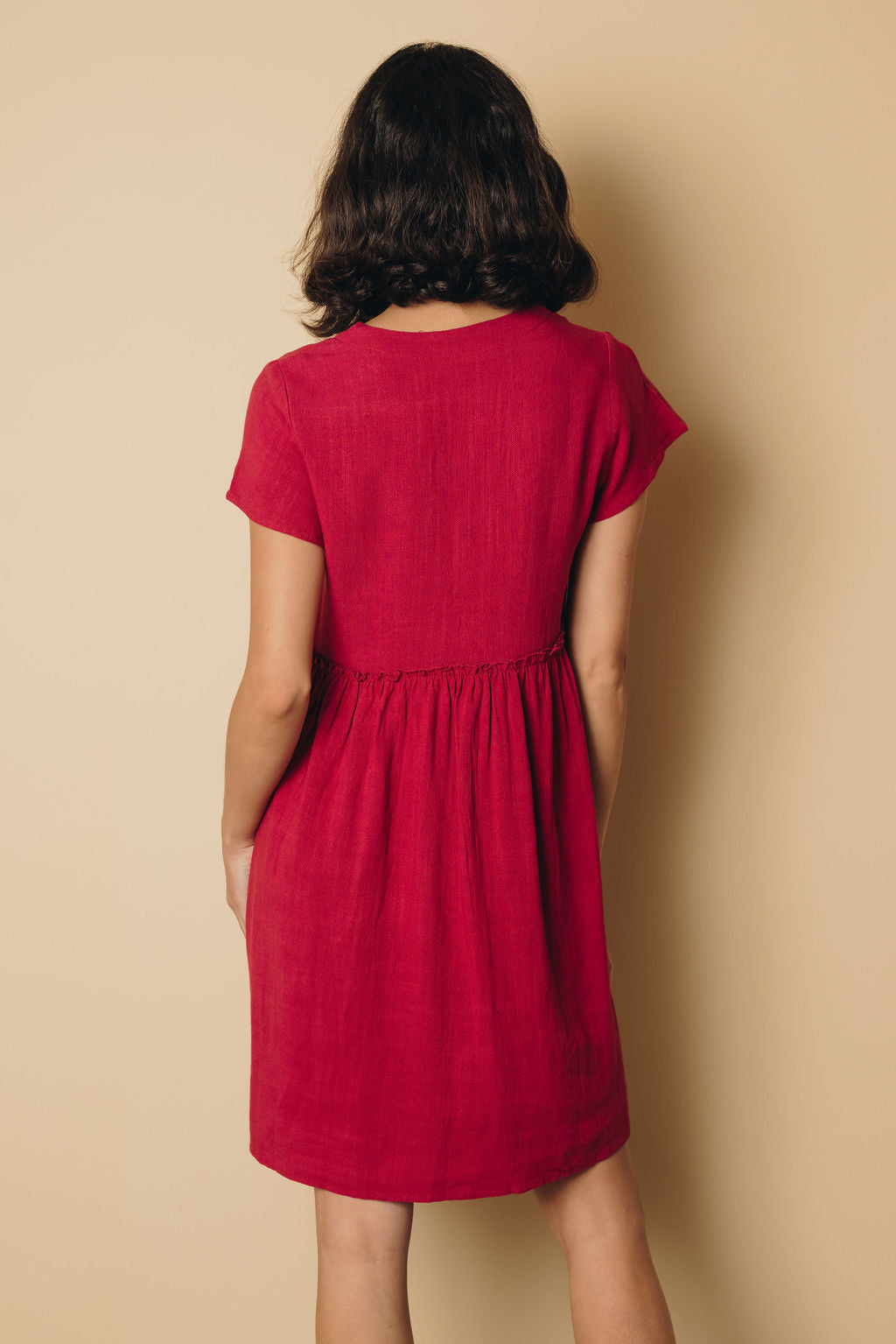 Josey Empire Waist Dress-UHXSW-BLACK-SMALL-Urbanheer