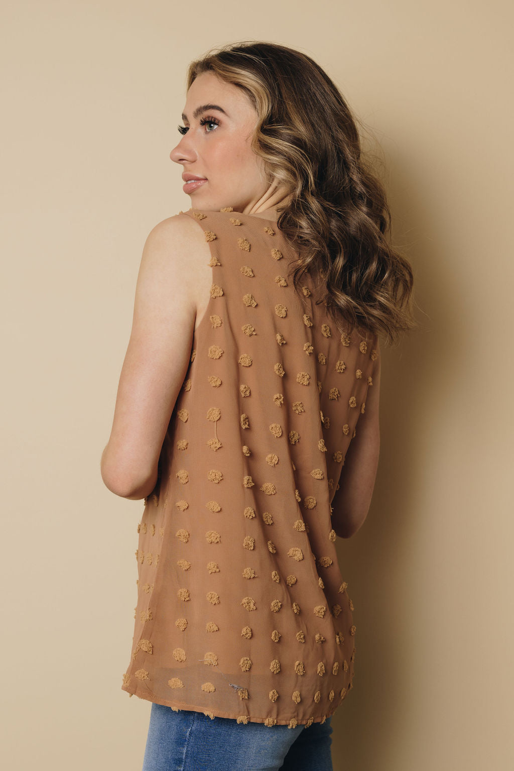 Maccy Swiss Dot Tank-UHXSW-WHITE-SMALL-Urbanheer