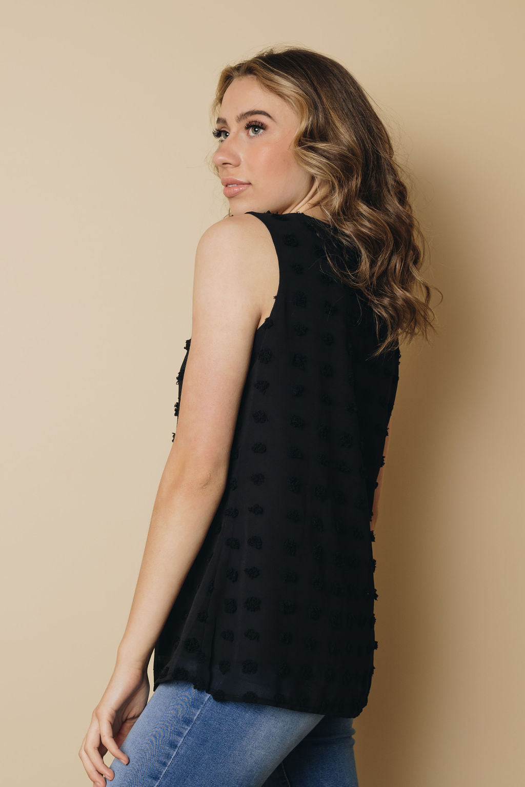 Maccy Swiss Dot Tank-UHXSW-WHITE-SMALL-Urbanheer