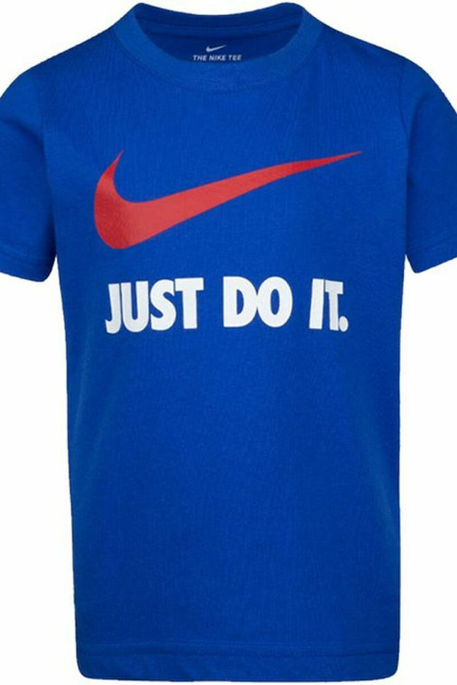 Child'S Short Sleeve T-Shirt Nike Swoosh Blue-Sports | Fitness > Sports material and equipment > Sports t-shirts-Nike-Urbanheer