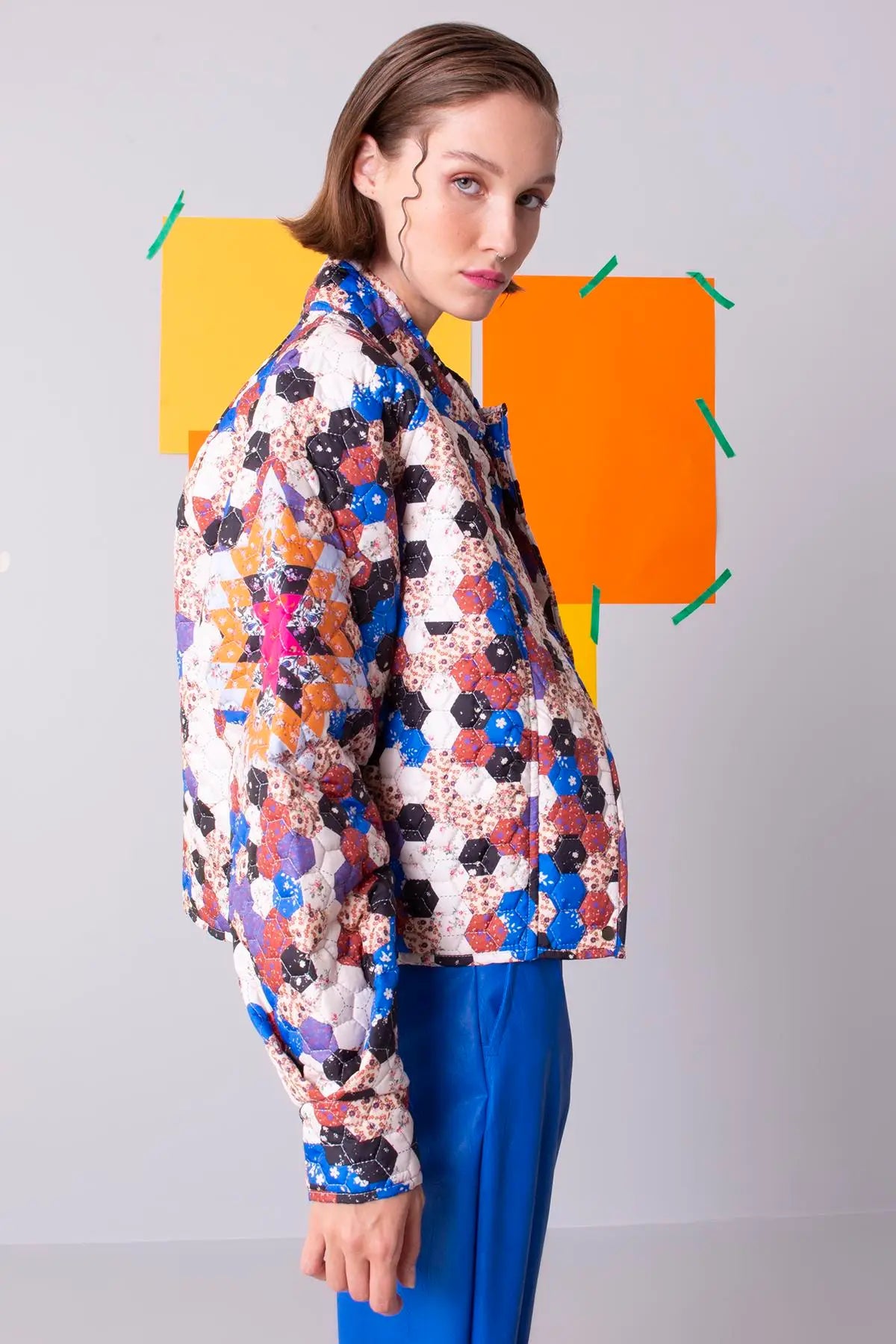 Multicolor Quilted Puffer-BSL-S-Urbanheer