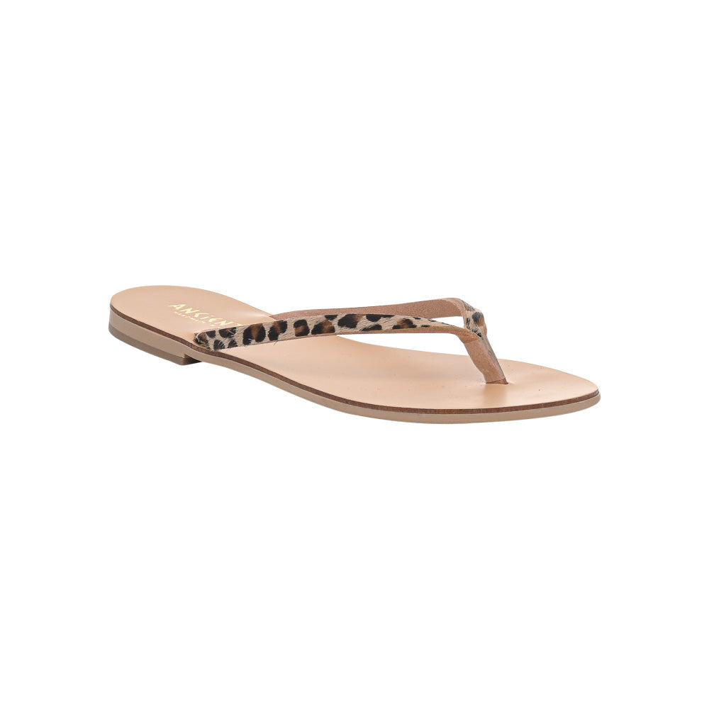 Ancientoo Flip Flops Apate-Flip Flops-Ancientoo-LEOPARD/NUDE-US 6 / EU 37-Urbanheer