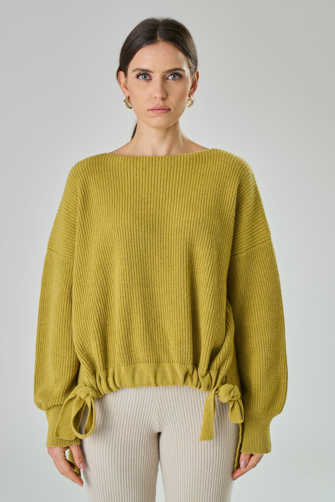 Maglia Con Dettaglio Sul Davanti - Annalou-Maglia-Tenné-S-VERDE OLIO-Urbanheer