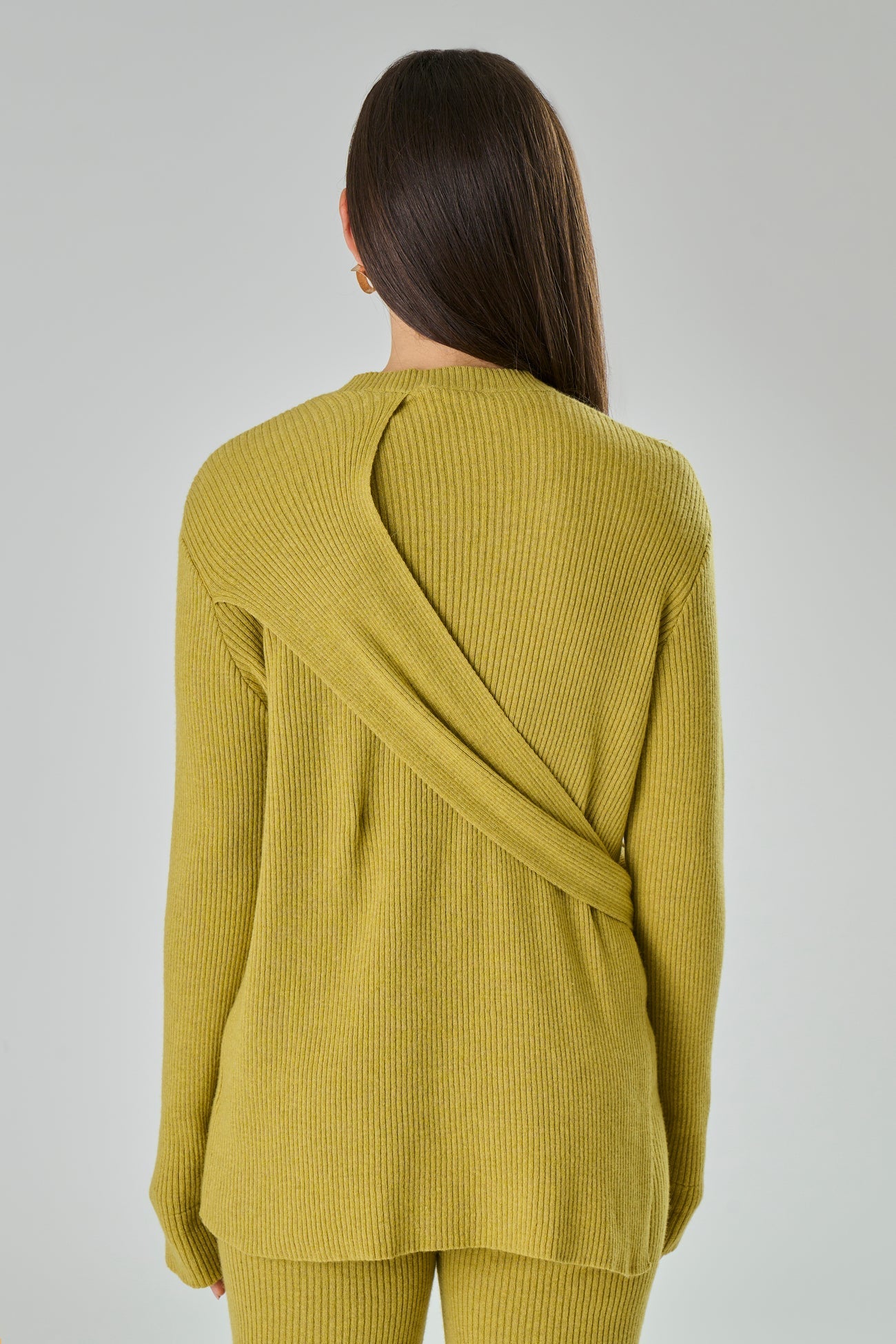 Girocollo Con Fiocco Laterale In Misto Cashmere - Antonia-Maglia-Tenné-XS-PANNA-Urbanheer