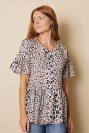 Cairo Leopard Ruffled Top-UHXSW-SMALL-Urbanheer