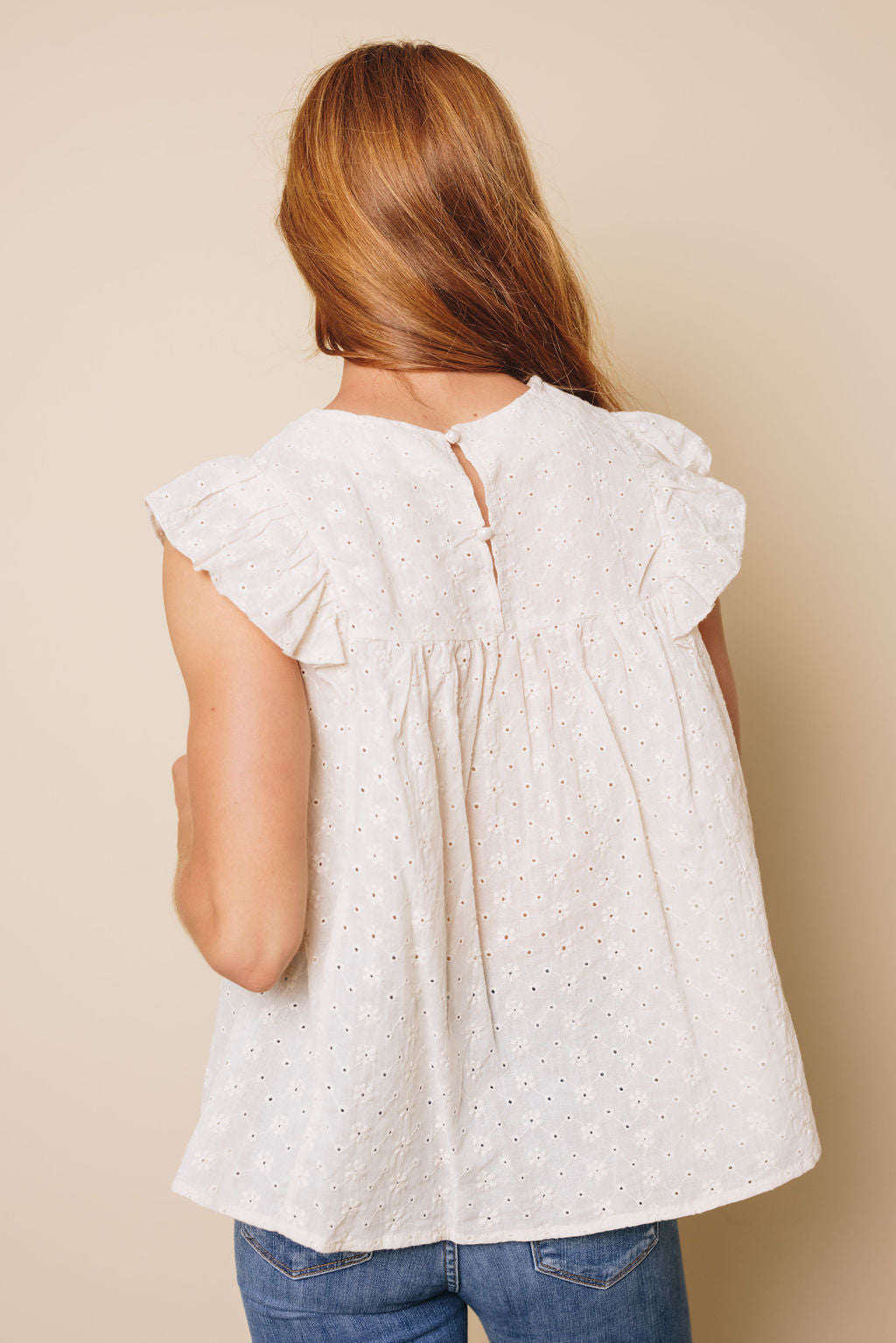 Sara Ruffled Flowy Top-UHXSW-WHITE-SMALL-Urbanheer