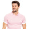 Knit Polo W/ Shoulder Design - Pink-Clothing - Men-Eight X-M-Urbanheer
