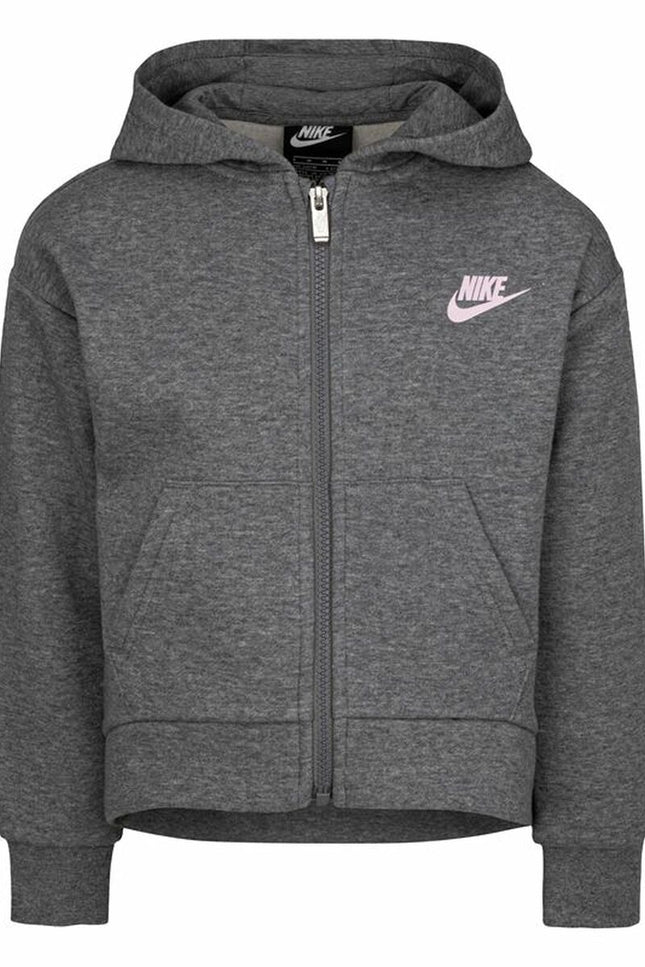 Men'S Sports Jacket Nike Full Zip Grey Dark Grey-Sports | Fitness > Sports material and equipment > Sports Jackets-Nike-Urbanheer