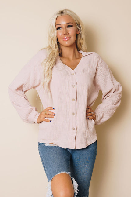 Saunders Button Up Top