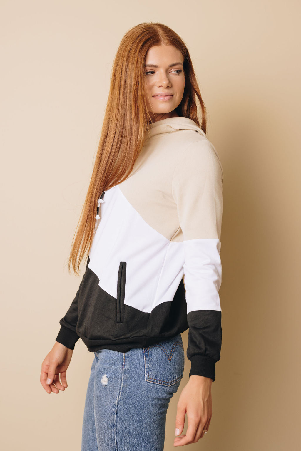 On The Horizon Hoodie-UHXSW-BEIGE-S-Urbanheer