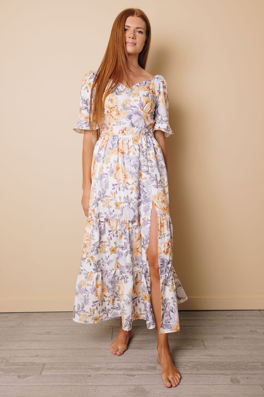 Summer Fever Floral Maxi Dress With Split-UHXSW-XL-Urbanheer