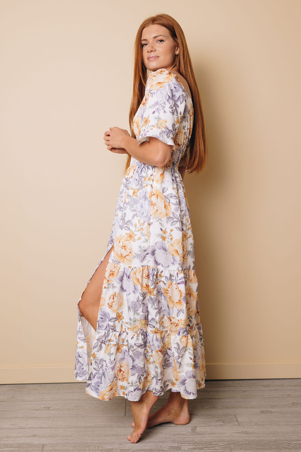Summer Fever Floral Maxi Dress With Split-UHXSW-XL-Urbanheer