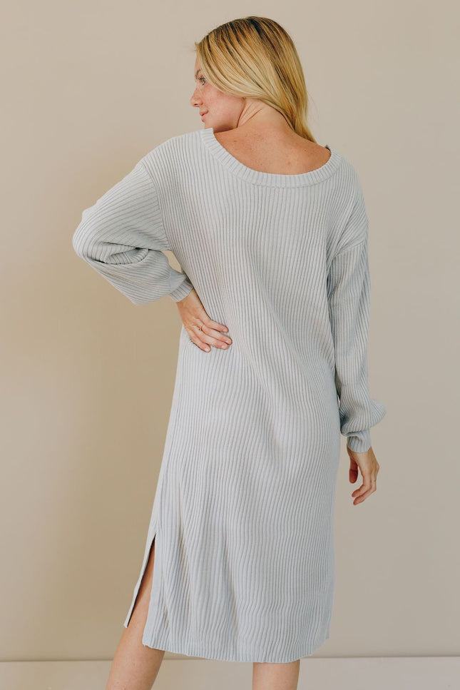 Snuggle Me Up Sweater Dress-Stay Warm in Style-Grey-XL-Urbanheer
