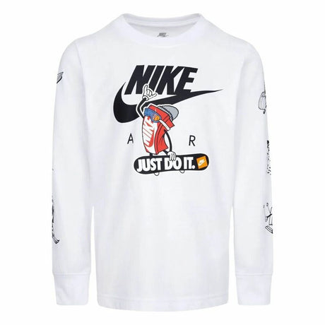 Children’s Sweatshirt without Hood Nike Snowboarding White-0