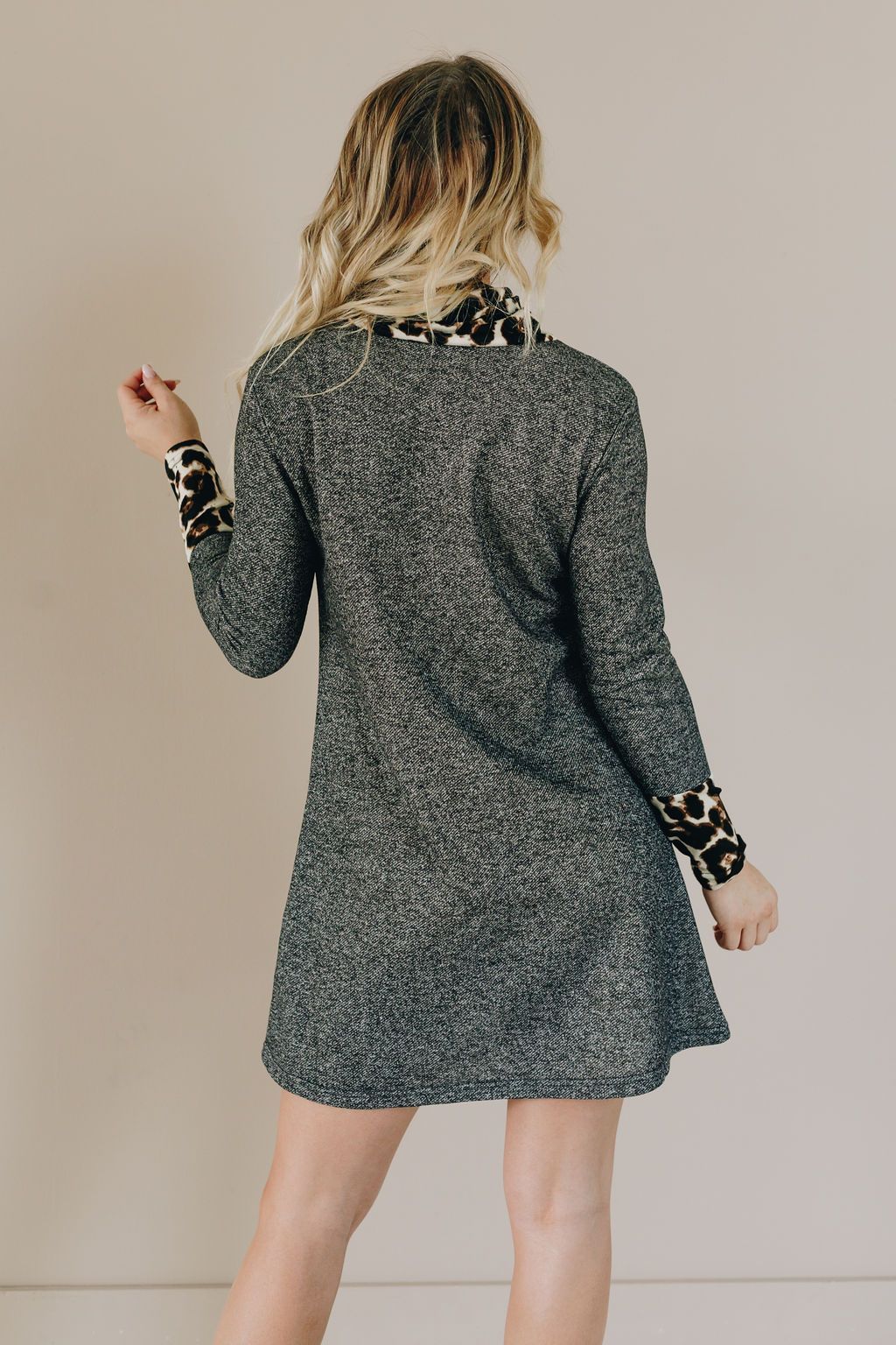 Get Loud Leopard Accent Midi Dress-UHXSW-M-Urbanheer