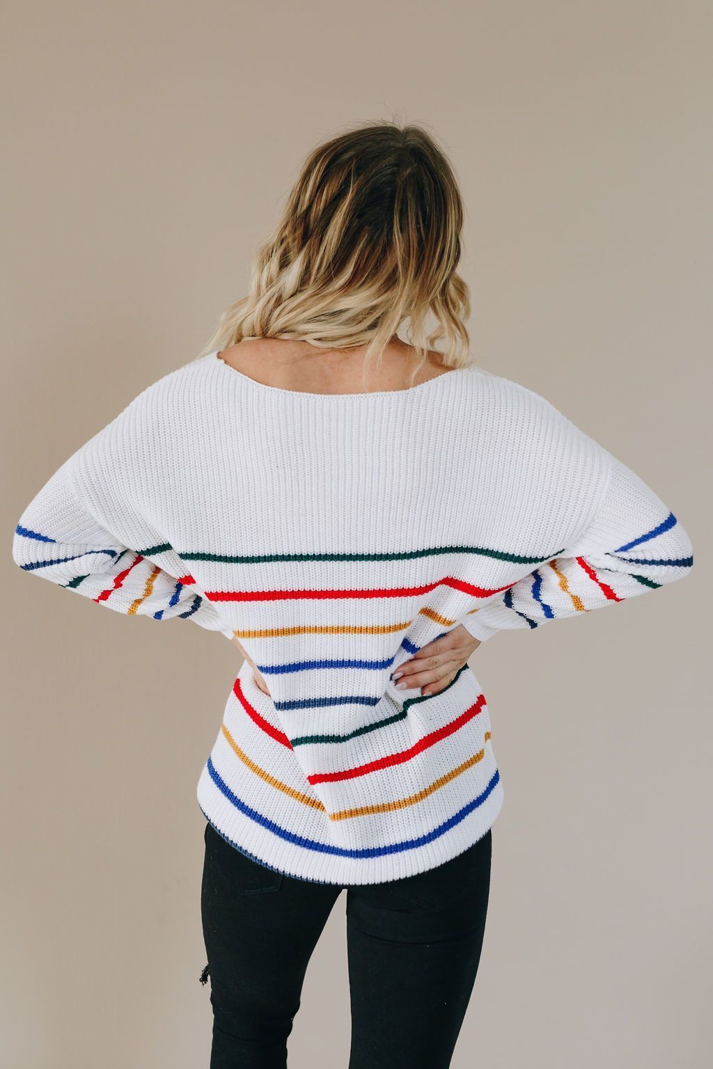 Rich Harvest Striped Knit Sweater-UHXSW-BLUE-S-Urbanheer
