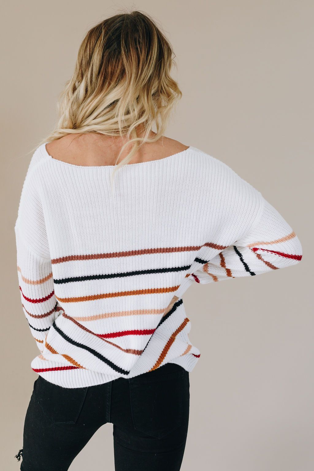 Rich Harvest Striped Knit Sweater-UHXSW-BLUE-S-Urbanheer