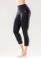 Jolie High-Waisted Capri Leggings with Hip Pockets-JupiterGear-Black-Large-Urbanheer