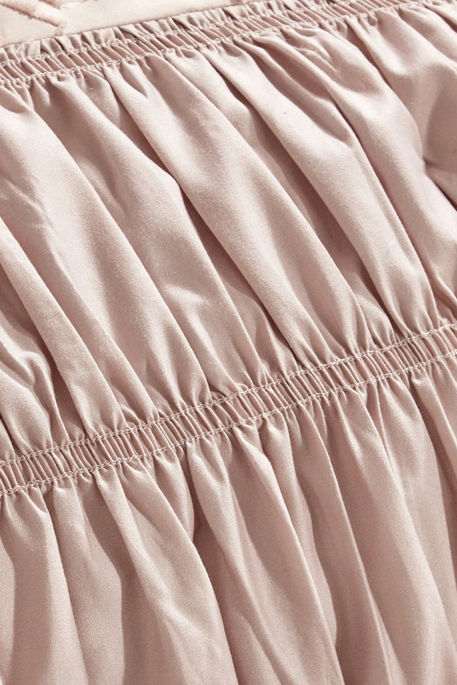 Ultra Soft Ruffle Pink Pleated Comforter - 7 Piece Set-linen mart-Urbanheer