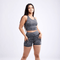 High-Waisted Athletic Shorts with Side Pockets-JupiterGear-Grey-Small / Medium-Urbanheer