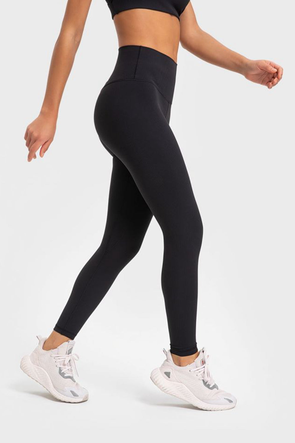 Highly Stretchy Wide Waistband Yoga Leggings-Street 360-Lemon-4-Urbanheer
