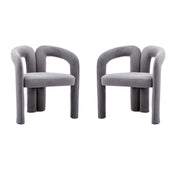 Set Of 2 Contemporary Upholstered Accent Chair-Accent Chair-Blak Hom-Urbanheer