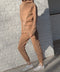 Beige track-pants and hoodie set оn fleece-2KStyle-xs-Urbanheer
