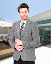 Peak Lapel Grey Blazer-Clothing-Wessi-36-Grey-Urbanheer