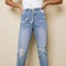 Salma Elastic Waist Distressed Jeans-UHXSW-LIGHT BLUE-SMALL-Urbanheer