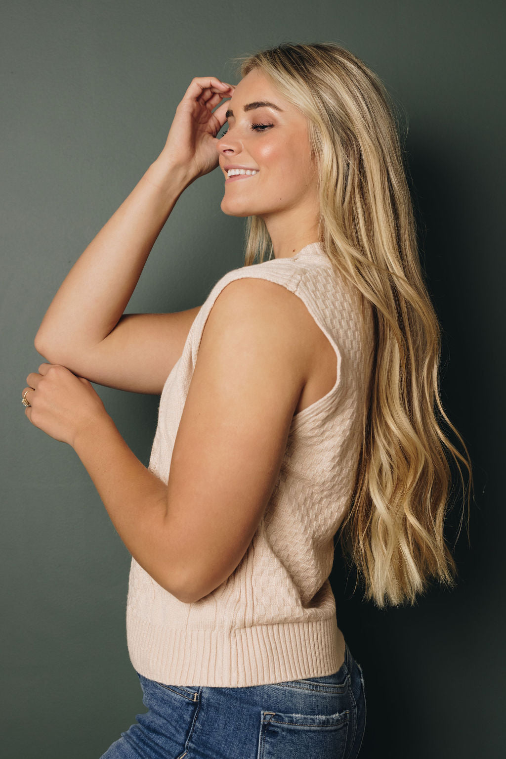 Ophelia Knitted Vest Sweater-UHXSW-BLACK-SMALL-Urbanheer