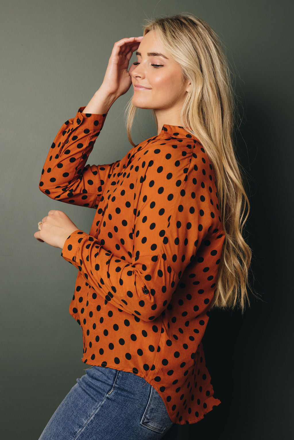 Jenica Long Sleeve Shirt-UHXSW-GREEN-XL-Urbanheer