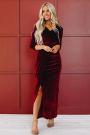 Christmas Kiss Velvet Dress-UHXSW-RED-SMALL-Urbanheer