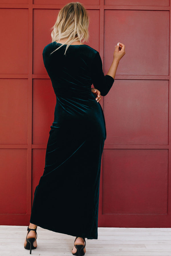 Christmas Kiss Velvet Dress-UHXSW-RED-SMALL-Urbanheer