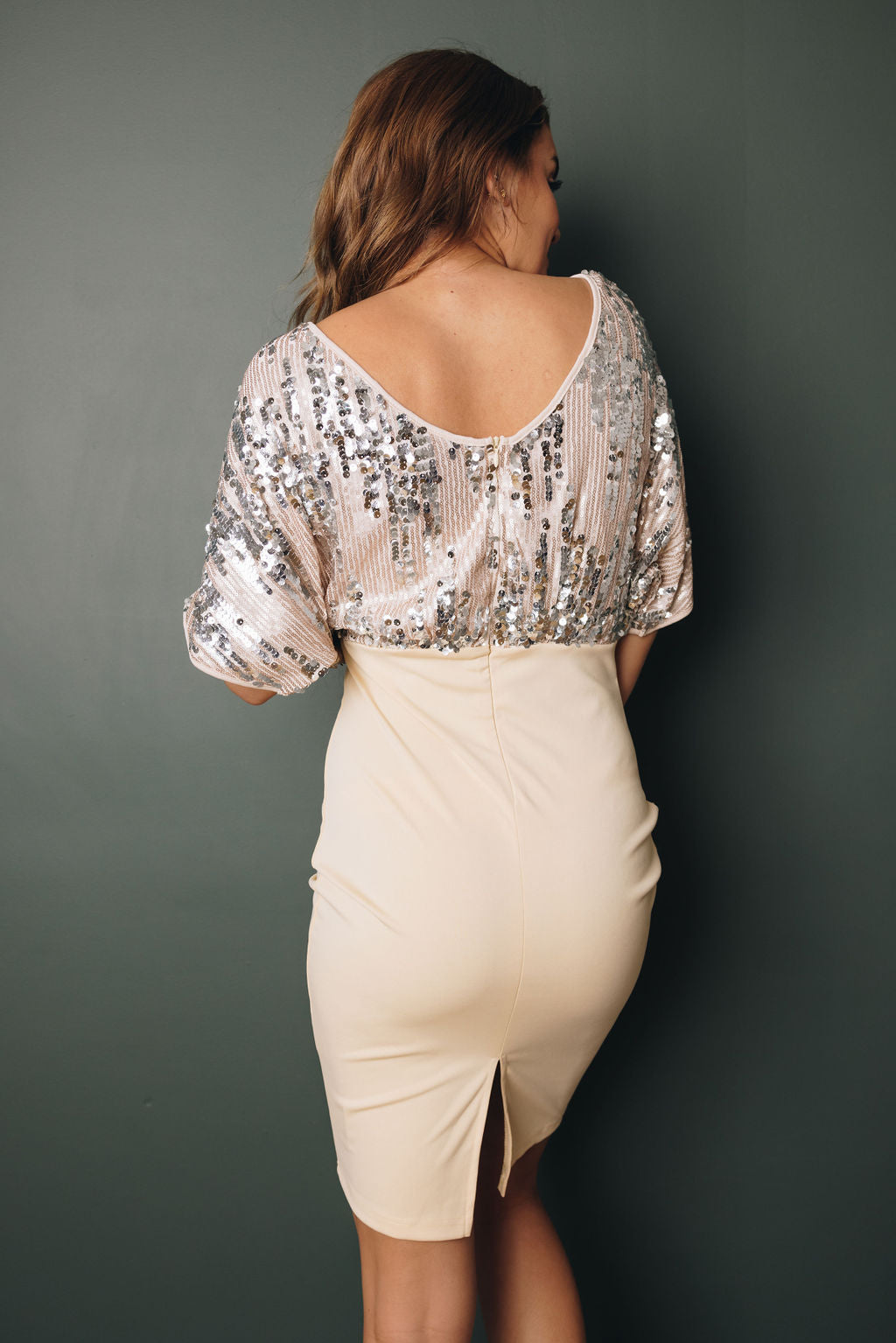 Sarah Sequin Dress-UHXSW-APRICOT-SMALL-Urbanheer