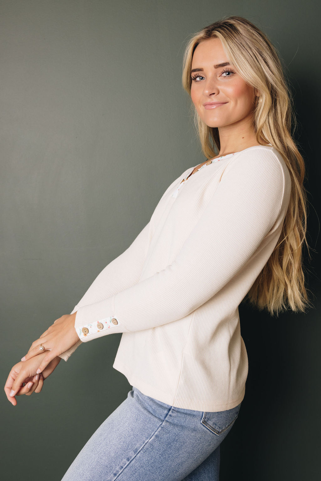 Betty Floral Waffle Knit Top-UHXSW-APRICOT-SMALL-Urbanheer