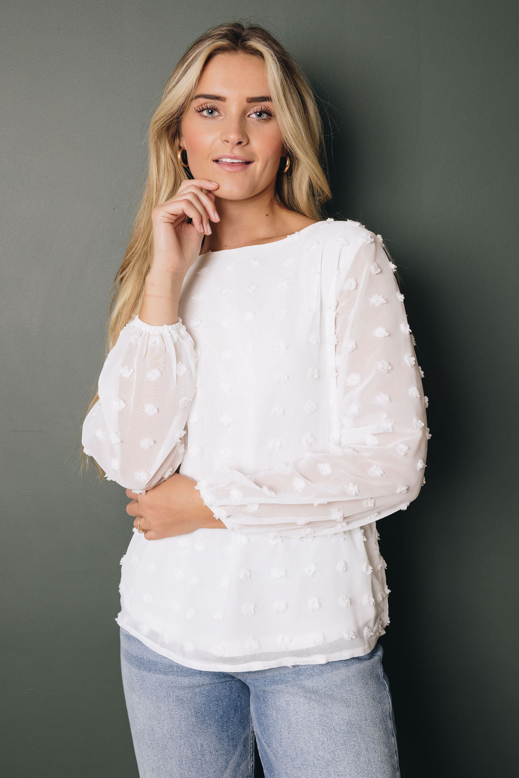 Rumi Long Sleeve Top-UHXSW-WHITE-SMALL-Urbanheer