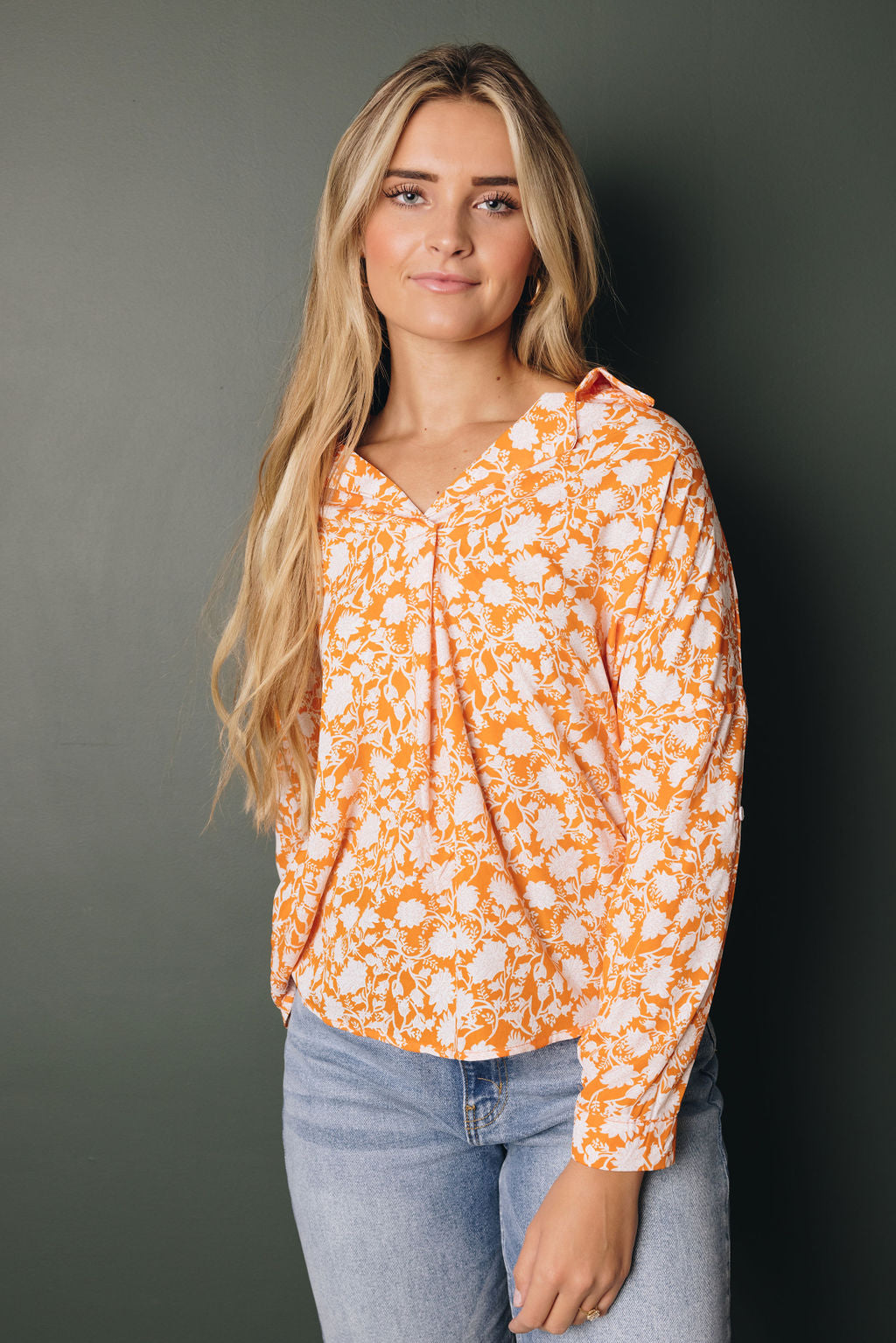 Jenica Long Sleeve Shirt-UHXSW-GREEN-XL-Urbanheer