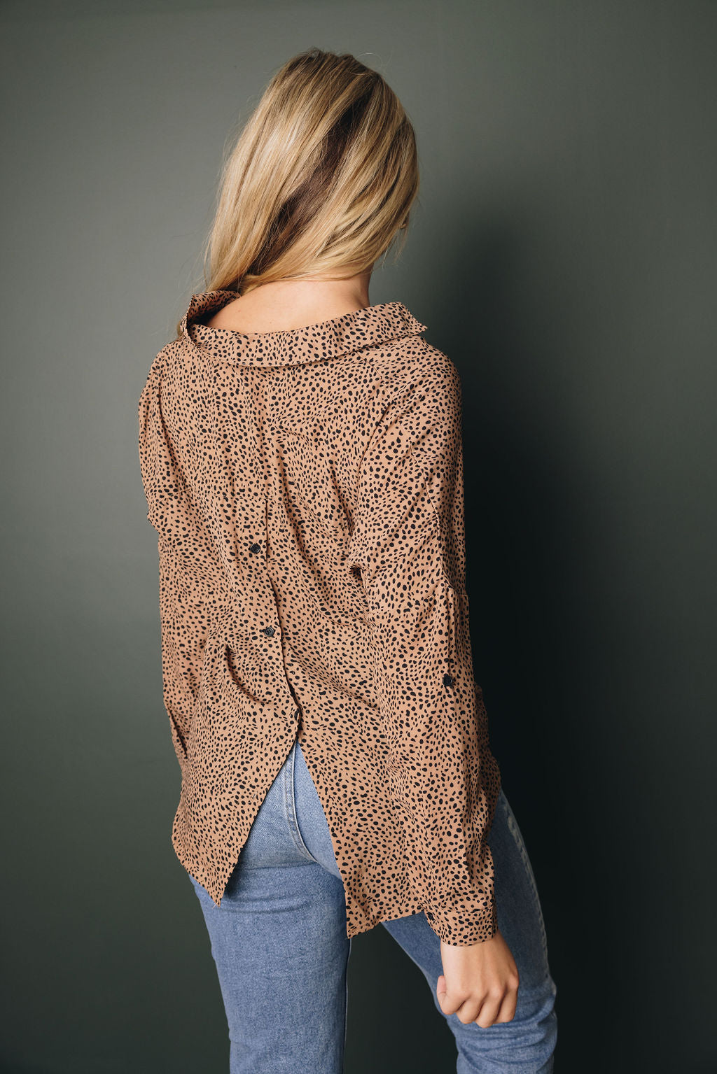 Jenica Long Sleeve Shirt-UHXSW-GREEN-XL-Urbanheer