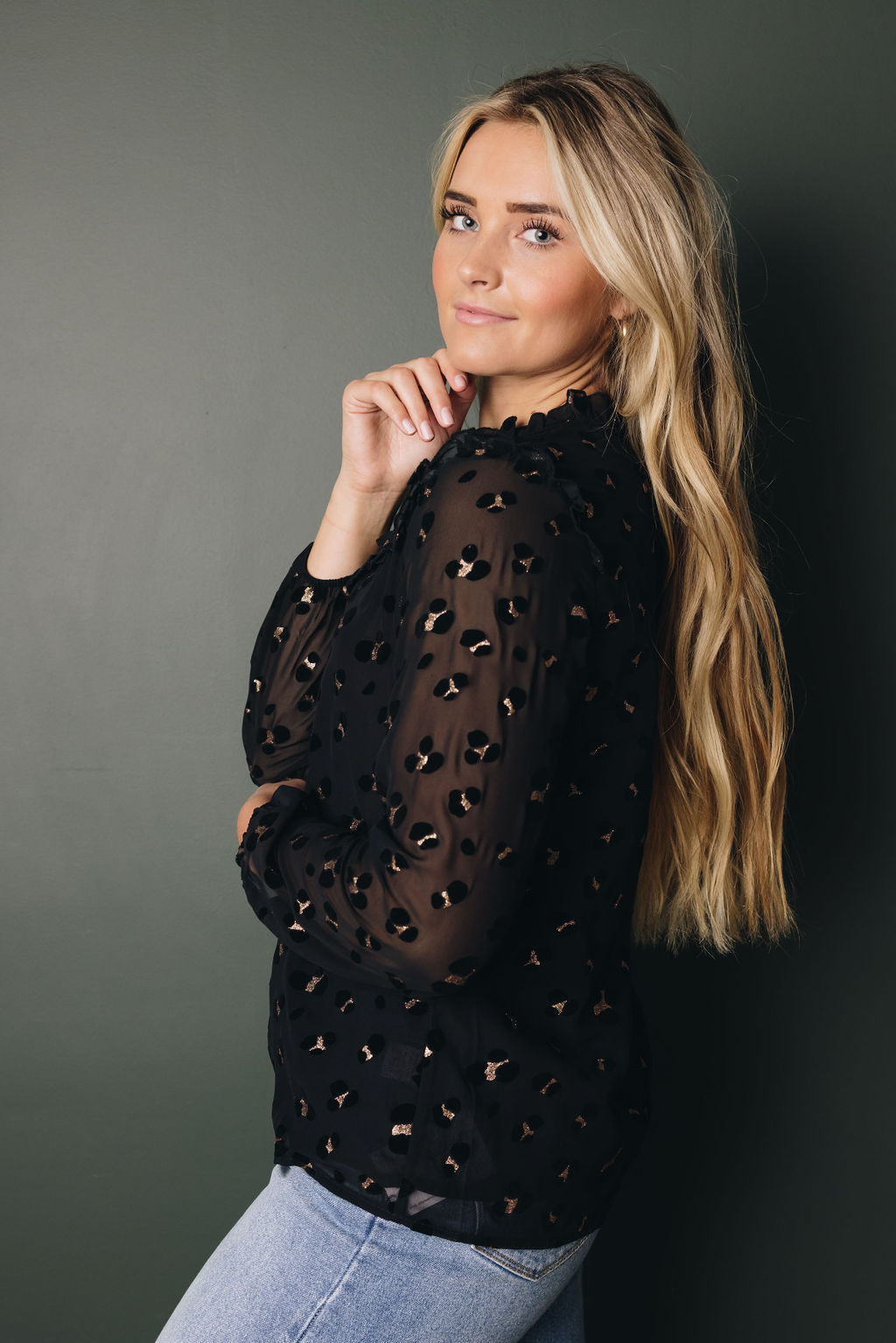 Melody Ruffled Blouse-UHXSW-XL-Urbanheer