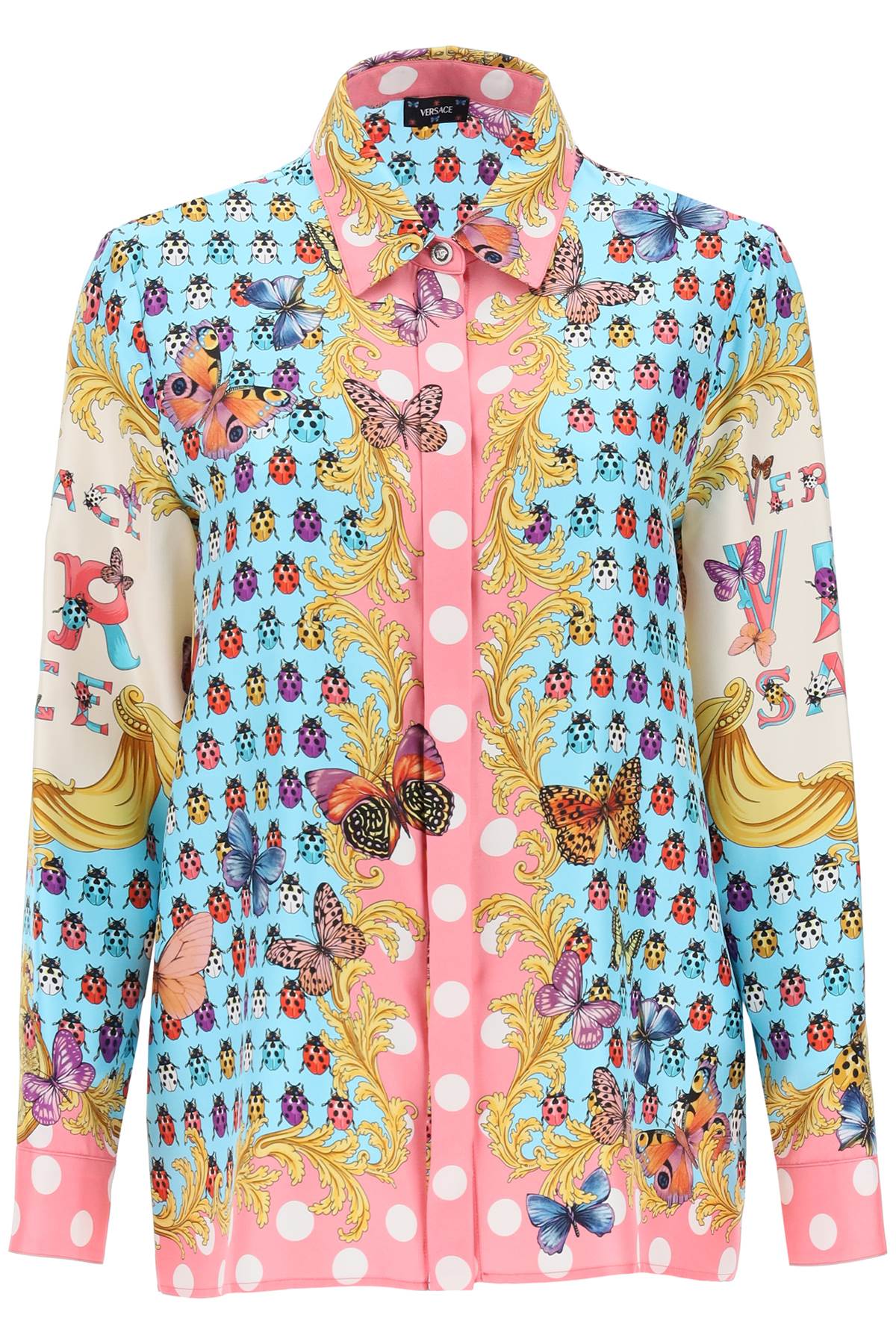 Versace shirt in printed silk-Versace-40-Urbanheer