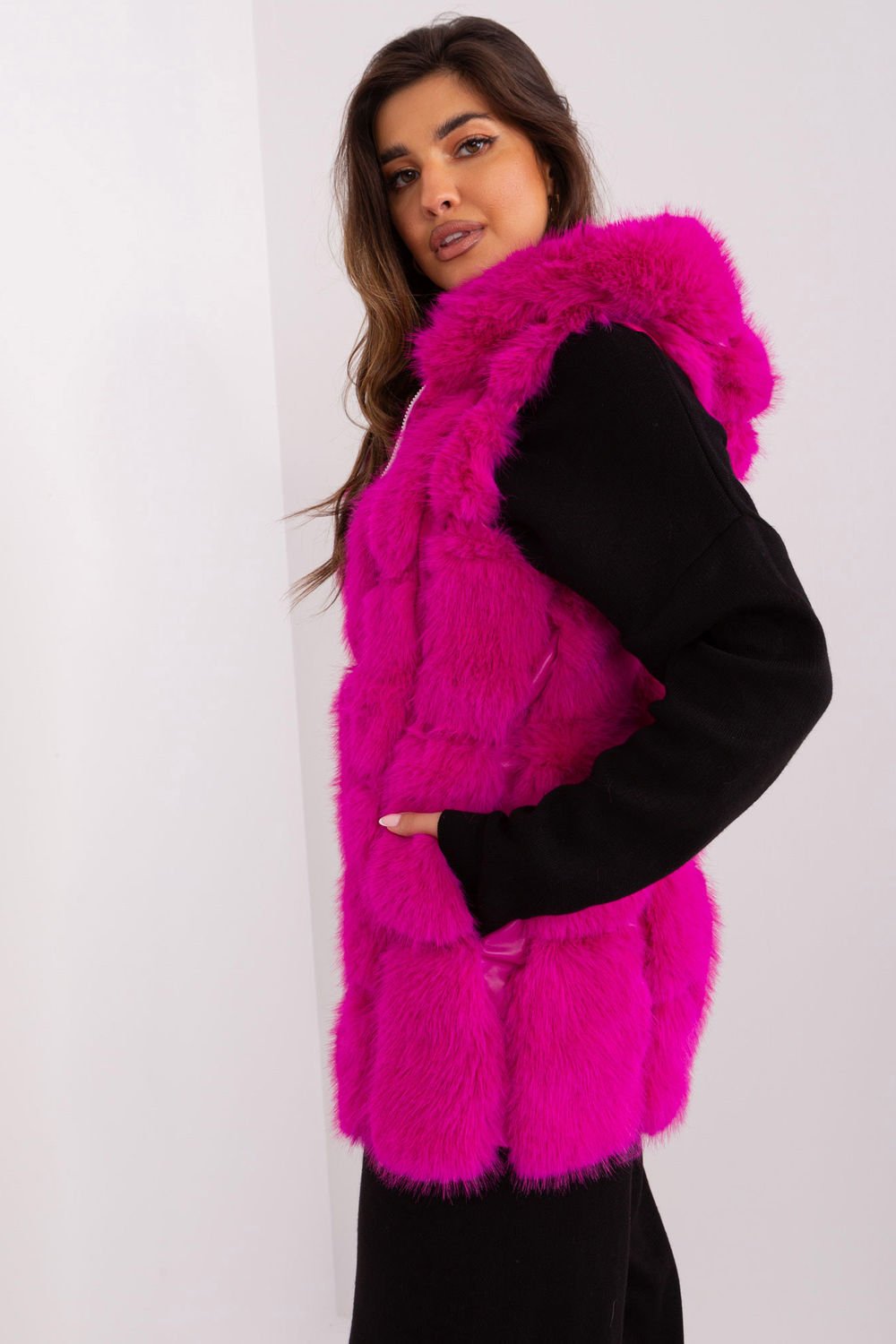 Gilet Women Outfit 187590 At-Women`s Coats, Jackets-AT-pink-2XL/3XL-Urbanheer