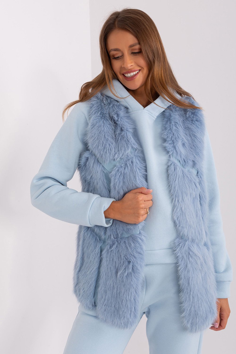 Gilet Women Outfit 187537 At-Women`s Coats, Jackets-AT-blue-L/XL-Urbanheer