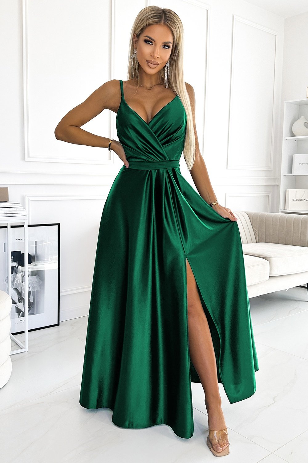 Long Dress Women Comfort-Evening Dresses-Numoco-green-L-Urbanheer