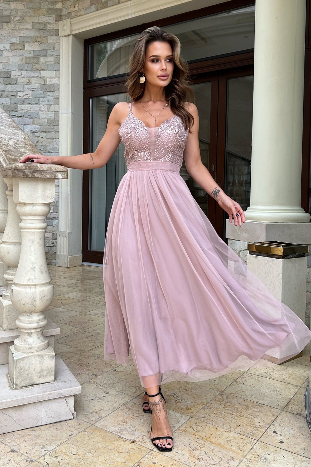 Long Dress Women Outfit 188217 Bicotone-Evening Dresses-Bicotone-pink-34-Urbanheer