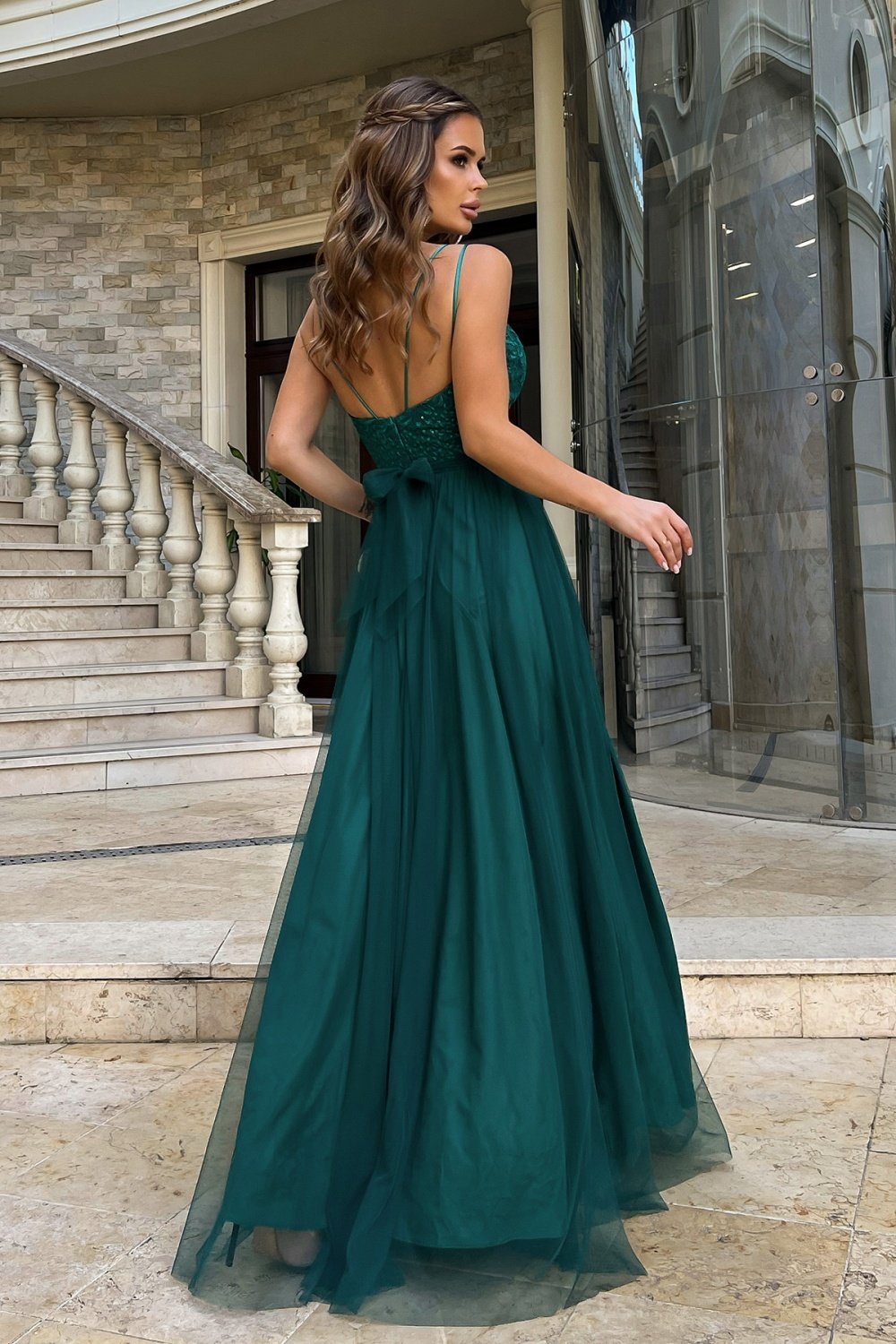 Long Dress Women Outfit 188221 Bicotone-Evening Dresses-Bicotone-green-34-Urbanheer