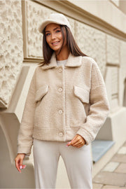 Jacket Women Comfort-Women`s Coats, Jackets-Roco Fashion-beige-38-Urbanheer