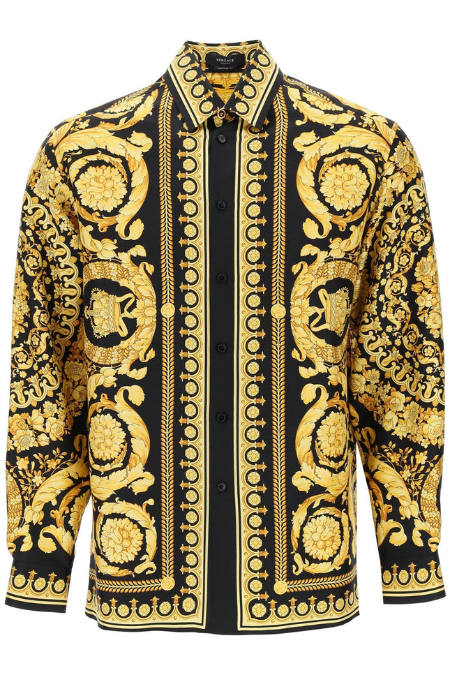 Versace barocco print silk shirt-Versace-48-Urbanheer